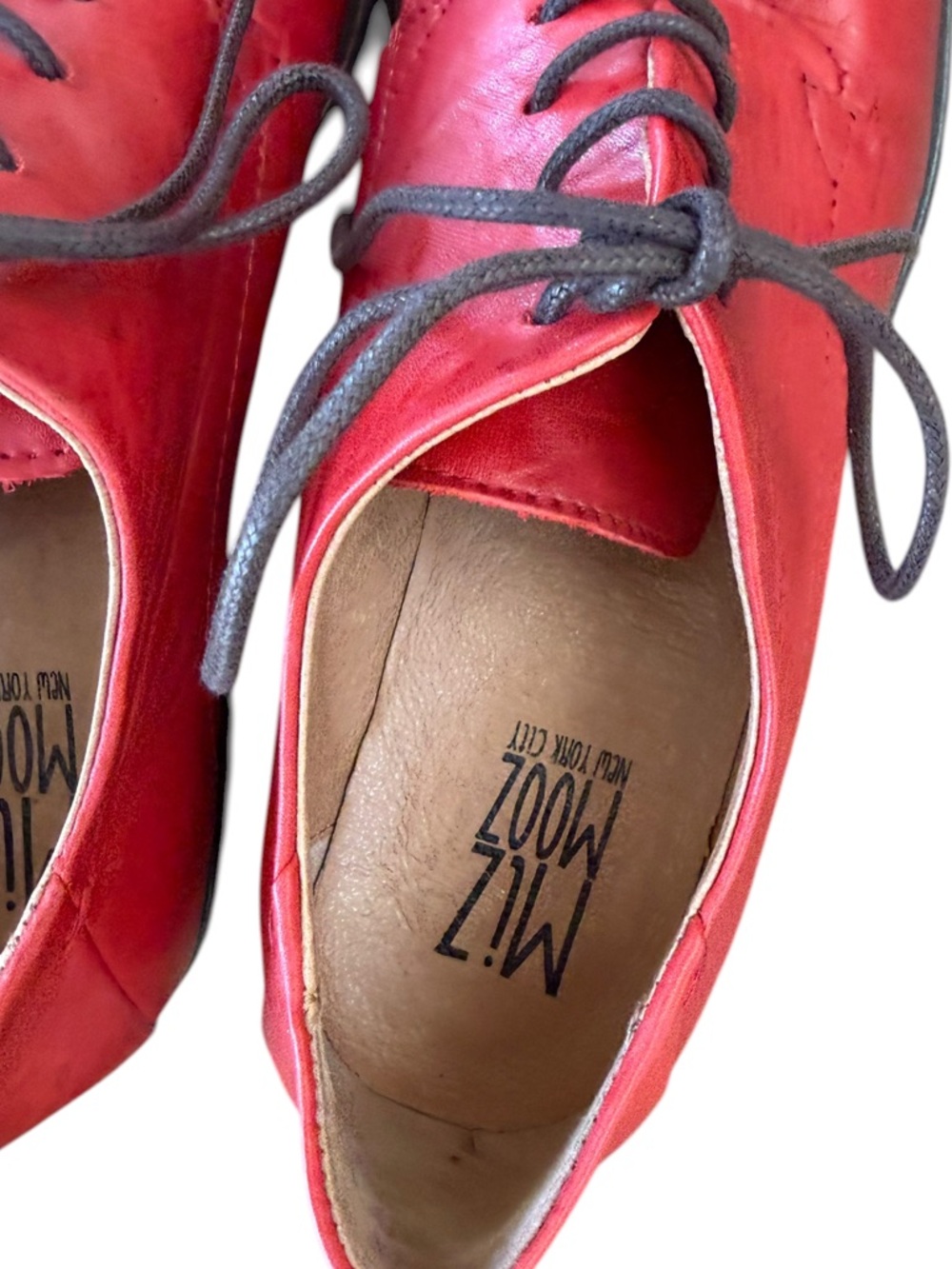 Miz Mooz Red Letty Oxford Flats –  Sz 8.5M - Picture 8 of 10
